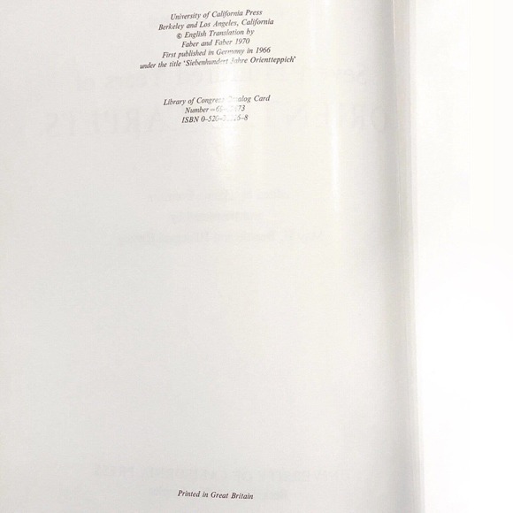 Seven Hundred Years of Oriental Carpets, Kurt Erdmann (1970, Hardcover) VG Good - Picture 8 of 10